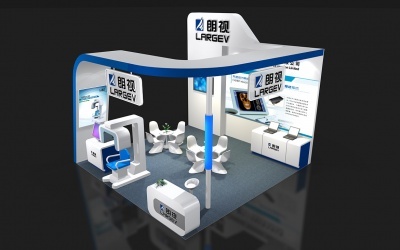 朗视仪器设备展台 科技与艺术的融合展览